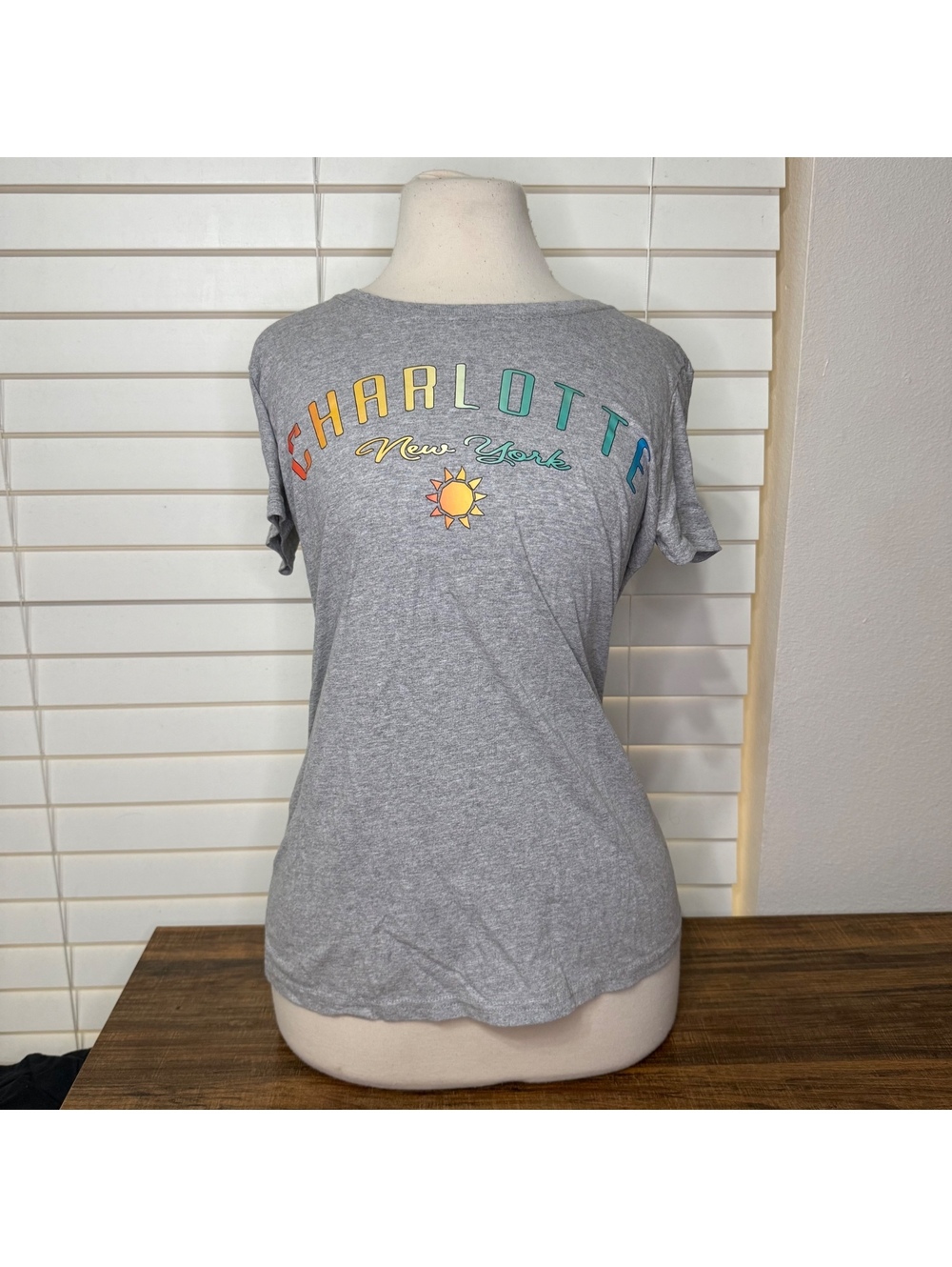 Fruit of the Loom Charlotte New York Graphic Woman's T-Shirt Medium